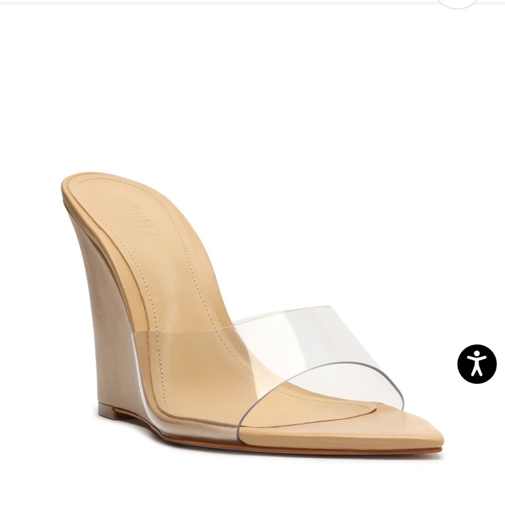 Schutz Luci Vinyl & Nappa Leather Sandal